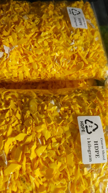 Shredded (Coarse) Recycled High Density Polyethylene (HDPE #2) 1 kg [Replay]