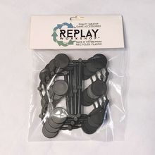 Load image into Gallery viewer, AG7005 Recycled Plastic Miniatures Bases 1&quot; Round [Restock]